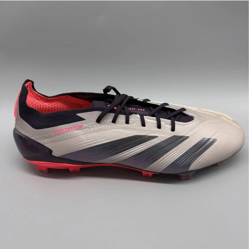 NEW Adidas Predator Elite FG Platinum Metallic Soccer Cleats IF8868 Mens Size 10